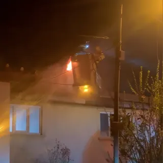 Bolu'da Evin Bacasında Yangın Çıktı