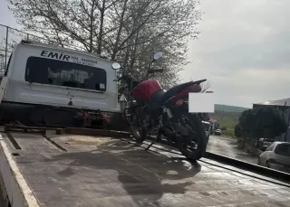 Edirne'de Abart Egzozlu Motosiklete 24 Bin Lira Ceza