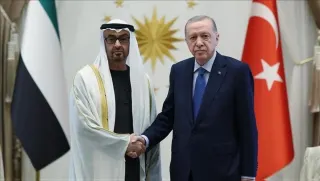 Cumhurbaşkanı Erdoğan BAE Devlet Başkanı Al Nahyan ile Görüştü