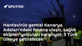Hantavirüs şüphesiyle karantinadaki gemi Kanarya Adaları'na ulaştı