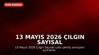 13 Mayıs 2026 Çılgın Sayısal Loto Sonuçları Açıklandı