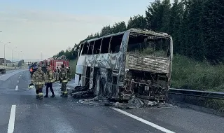 TEM Otoyolu'nda Yolcu Otobüsünde Yangın Söndürüldü